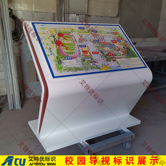 校园斜面导视台