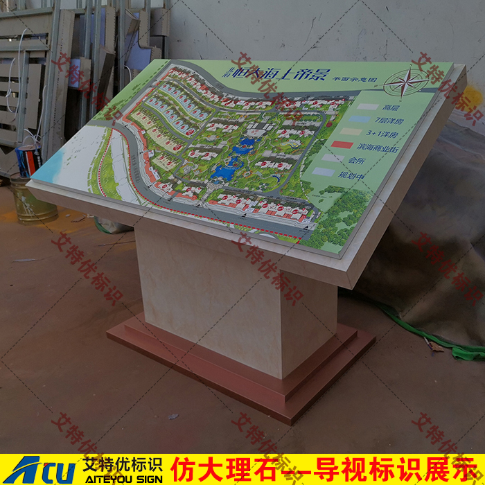 恒大平面导示台