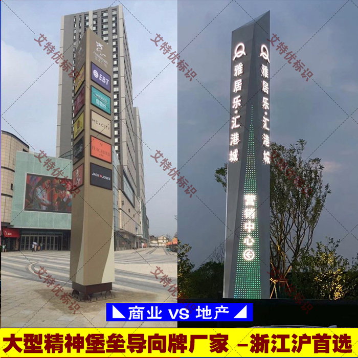 精神堡垒导向牌